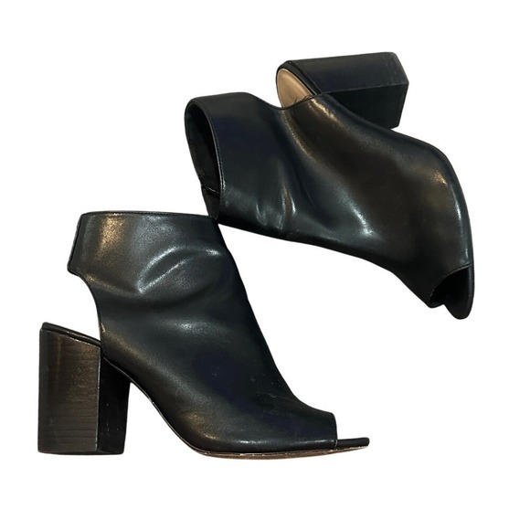 Aldo Shoes - Aldo Black Heeled Peep-Toe Boots